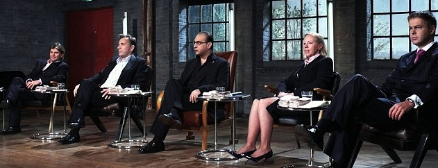 investors sitting on chairs waiting for business idea presentation
