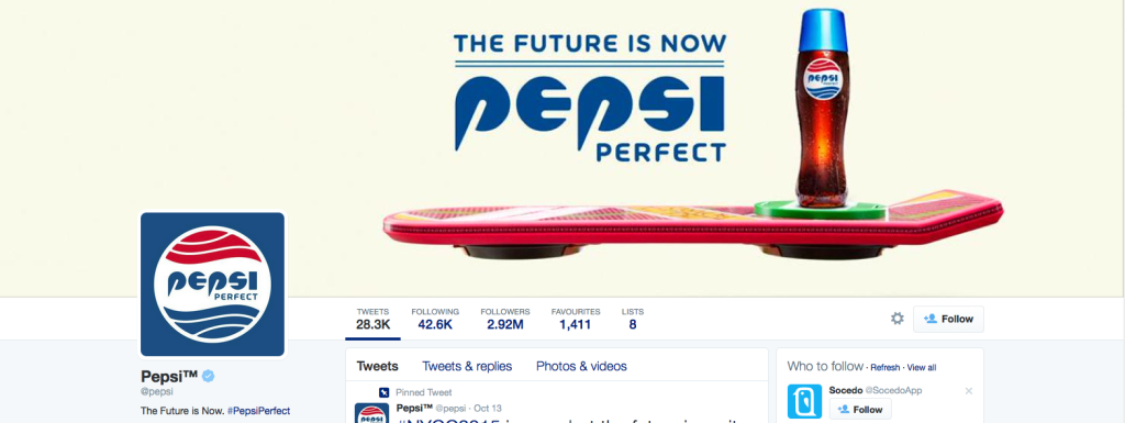 image of pepsis twitter page